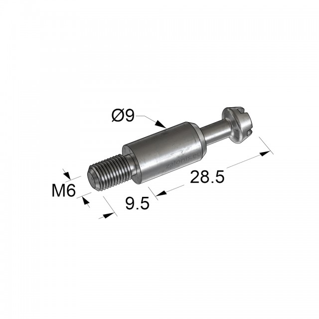 CONNECTING BOLT D.35 M6 BL28.8 L9.5